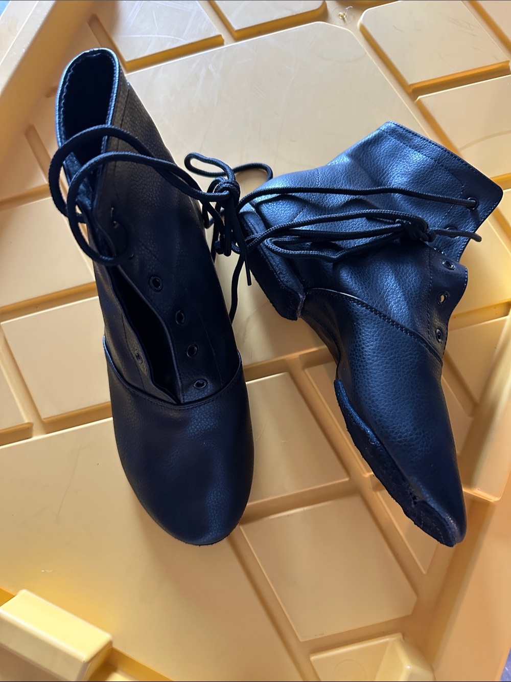 Black Lace-Up Women's Ankle Boots